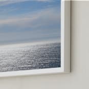 "Sea and Sky" - Art Print in Sky blue by NSMARK - Frame Close-up