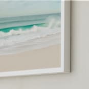 "Natures Perfection" - Art Print in aqua green by Debra Butler - Frame Close-up