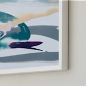 "Divine Antics" - Art Print in Green by Misty Hughes - Frame Close-up