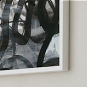 "Black and White Vapor Series 2" - Art Print in Black and White by Angela Simeone - Frame Close-up