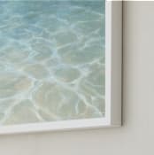 "Ankle Deep" - Art Print in Turquoise by Laura Browning - Frame Close-up