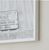 "Whitewash Bridge" - Art Print in Whitewash by Jayna B - Frame Close-up