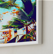 "A Vibrant Hope For The Unknown" - Art Print in Turquoise Sea by Summer Strauch - Frame Close-up