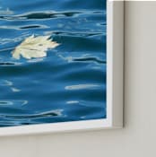 "Autumn Zen" - Art Print in Deep water blue by Sea and Sky - Frame Close-up
