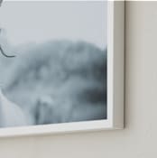 "Horse white" - Art Print in air by Lying on the grass - Frame Close-up