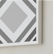 "Boxes" - Art Print in Charcoal by King Richard IX - Frame Close-up