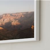 "Morning Light in the Canyon" - Art Print in Desert Sand by Anna Western - Frame Close-up