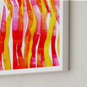 "Colourburst8" - Art Print in Red by Miranda Mol - Frame Close-up