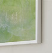 "Shade" - Art Print in Shade Green by Emily Magone - Frame Close-up