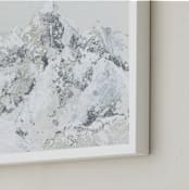 "Majestics Two" - Art Print in Silver White by Emily Magone - Frame Close-up