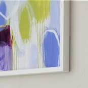 "Running Out Of Breath" - Art Print in Light Purple by Julie Hawkins - Frame Close-up