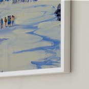 "American Idyll, Malibu " - Art Print in Buttery Yellow by Annie Seaton - Frame Close-up
