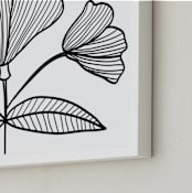 "doodle flowers" - Art Print in black by Ramoncita - aticnomar - Frame Close-up