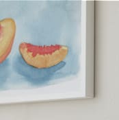 "Just Peachy" - Art Print in Peach by Lily Hanna - Frame Close-up