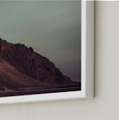 "The Purple Mountains" - Art Print in Purple Mountain by Casey Fyfe - Frame Close-up