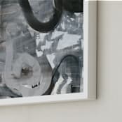 "Black and White Vapor Series 3" - Art Print in Black and White by Angela Simeone - Frame Close-up