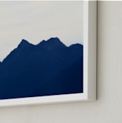 "Blue Mountain No.1" - Art Print in Dark Blue by lulu and isabelle - Frame Close-up