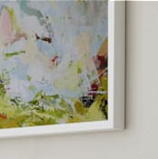 "Bright Morning" - Art Print in Green by Lisa Procter - Frame Close-up