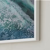 "Immersed Again" - Art Print in Stormy by Debi Perkins - Frame Close-up