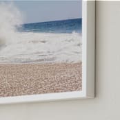 "Glitter Bomb" - Art Print in teal by Ann Hudec - Frame Close-up