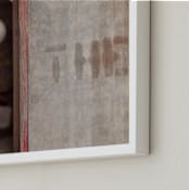 "The Cogwheel" - Art Print in Rustic Red by Sheila Corcoran - Frame Close-up