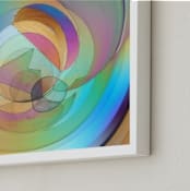 "Rainbow Prism 1" - Art Print in rainbow blue by Sea and Sky - Frame Close-up