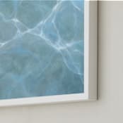 "Cadence." - Art Print in Blue by Laura Browning - Frame Close-up