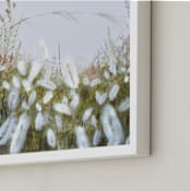 "In the Soft Grass" - Art Print in Soft Grass Green by Emma Ballou - Frame Close-up