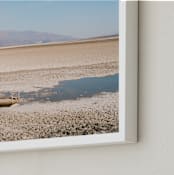"Salt Flats" - Art Print in Desert Sand by Anna Western - Frame Close-up
