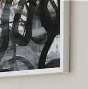 "Black and White Vapor Series 2" - Art Print in Black and White by Angela Simeone - Frame Close-up