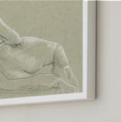 "Sketch 037" - Art Print in Beige by Cecilia La Mela - Frame Close-up