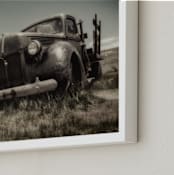 "Cars of Bodie, CA :: III" - Art Print in Pewter by Kellie Medivitz - Frame Close-up