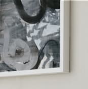 "Black and White Vapor Series 3" - Art Print in Black and White by Angela Simeone - Frame Close-up