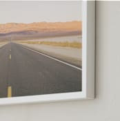 "Sunset Desert Highway" - Art Print in Desert Sunset Peach by Anna Western - Frame Close-up