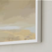"Golden Sky" - Art Print in Golden Sienna by Amy Hall - Frame Close-up