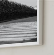 "Modern Rural" - Art Print in Slate Gray by Sheila Corcoran - Frame Close-up