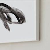 "Plot Twist" - Art Print in Black by Misty Hughes - Frame Close-up