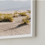 "Desert Footsteps" - Art Print in Desert Sand by Anna Western - Frame Close-up