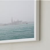 "Venice Fog" - Art Print in Venice Blue by Krissy Bengtson - Frame Close-up