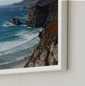 "Big Sur North Coast" - Art Print in clear sea blue green by Sea and Sky - Frame Close-up