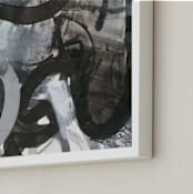 "Black and White Vapor Series 4" - Art Print in Black and White by Angela Simeone - Frame Close-up