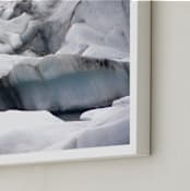 "Jökulsárlón3" - Art Print in Ice Grey by Miranda Mol - Frame Close-up