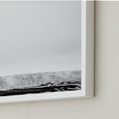"Horizon In Gray" - Art Print in Gray Skies by Jenni Kupelian - Frame Close-up