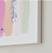 "Pinceladas " - Art Print in Petal Pink by Juliana Zimmermann - Frame Close-up