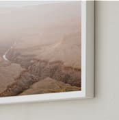 "Grand Canyon River Sunset" - Art Print in Desert Sand by Anna Western - Frame Close-up