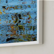"Autumn Dreams" - Art Print in watery blue by Sea and Sky - Frame Close-up