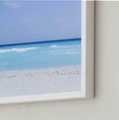"Shades of blue at their best" - Art Print in Caribbean Blue by Celia Maria - Frame Close-up
