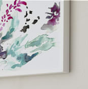 "Upon Waking" - Art Print in Verdigris by Mya Bessette - Frame Close-up