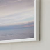 "High Above the Clouds" - Art Print in Sky Pink by Gray Star Design - Frame Close-up