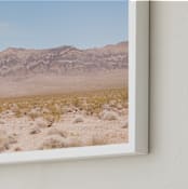 "Desert Foothills" - Art Print in Desert Sand by Anna Western - Frame Close-up